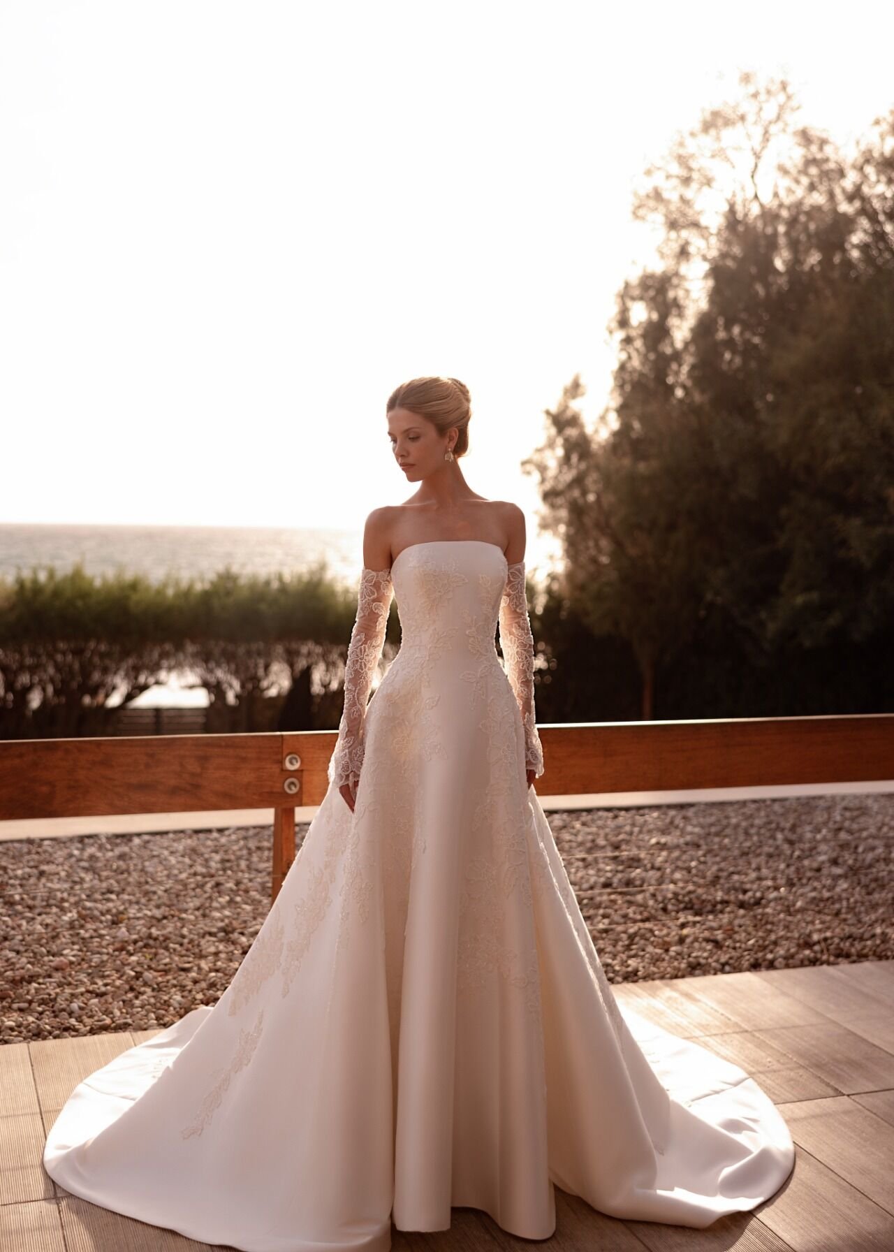 Vestido noiva a-line Demetrios  (1566)