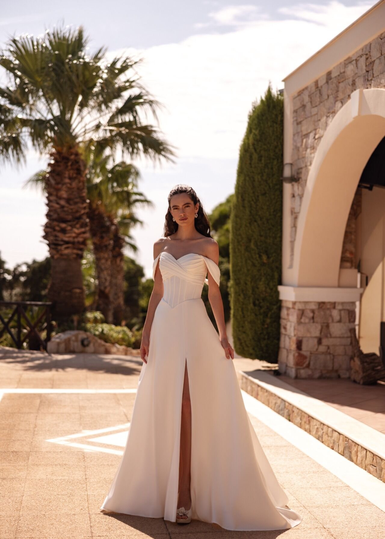 Vestido noiva a-line Oreosposa (l1183)