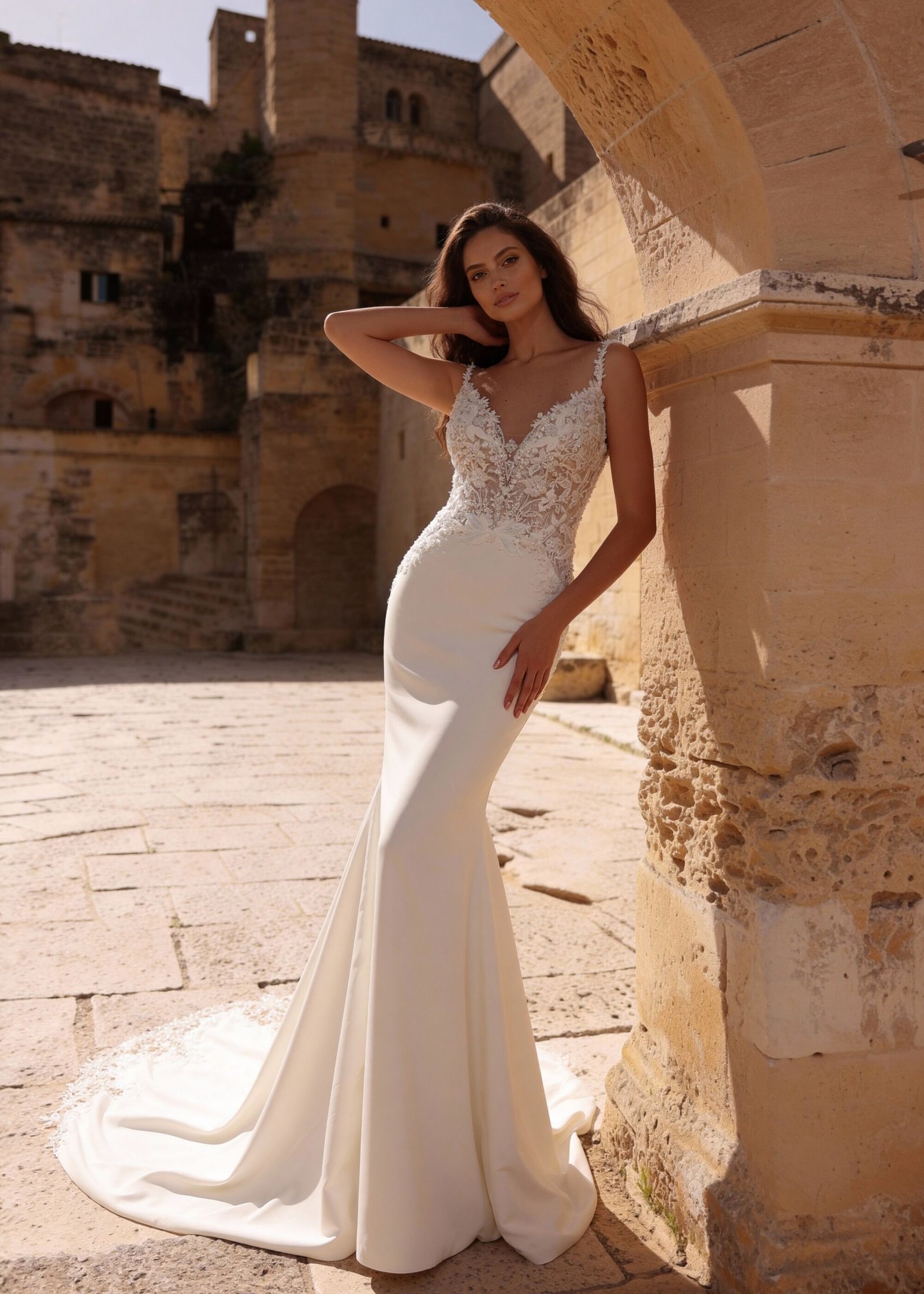 Vestido noiva sereia Monica Lorreti (8421)