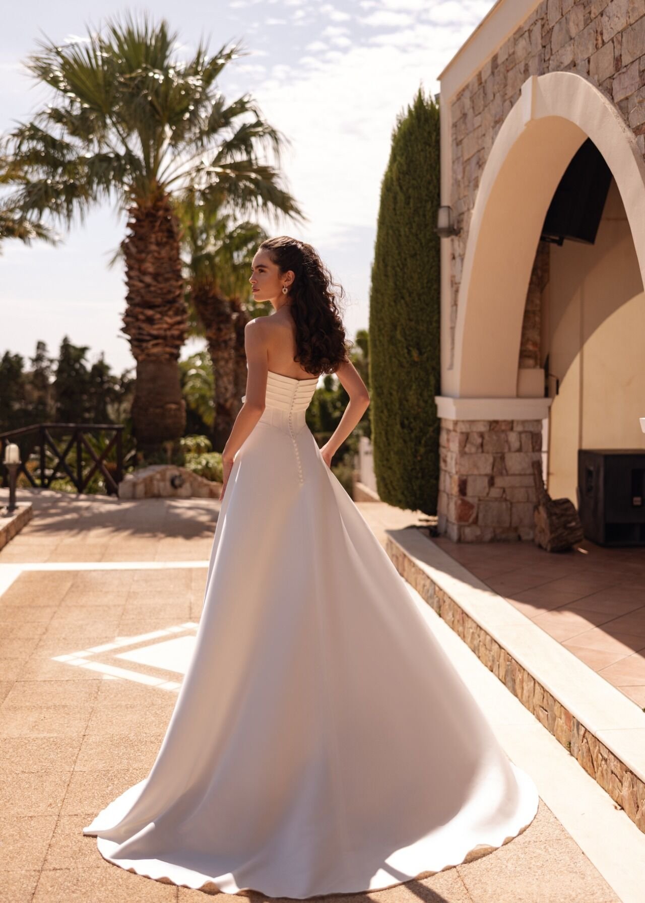 Vestido noiva a-line Oreosposa (l1183)