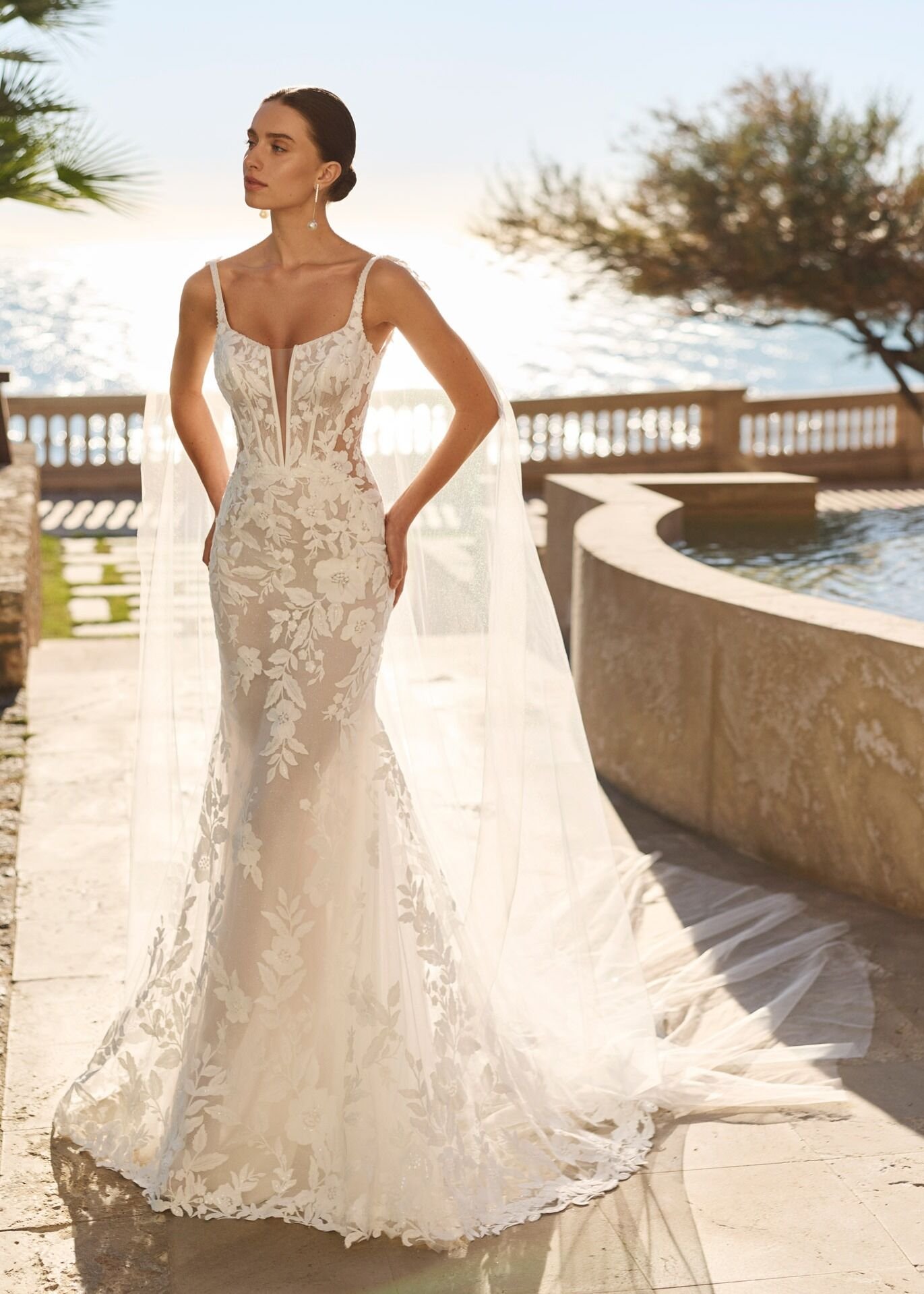 Vestido noiva sereia luna novias (fibula)