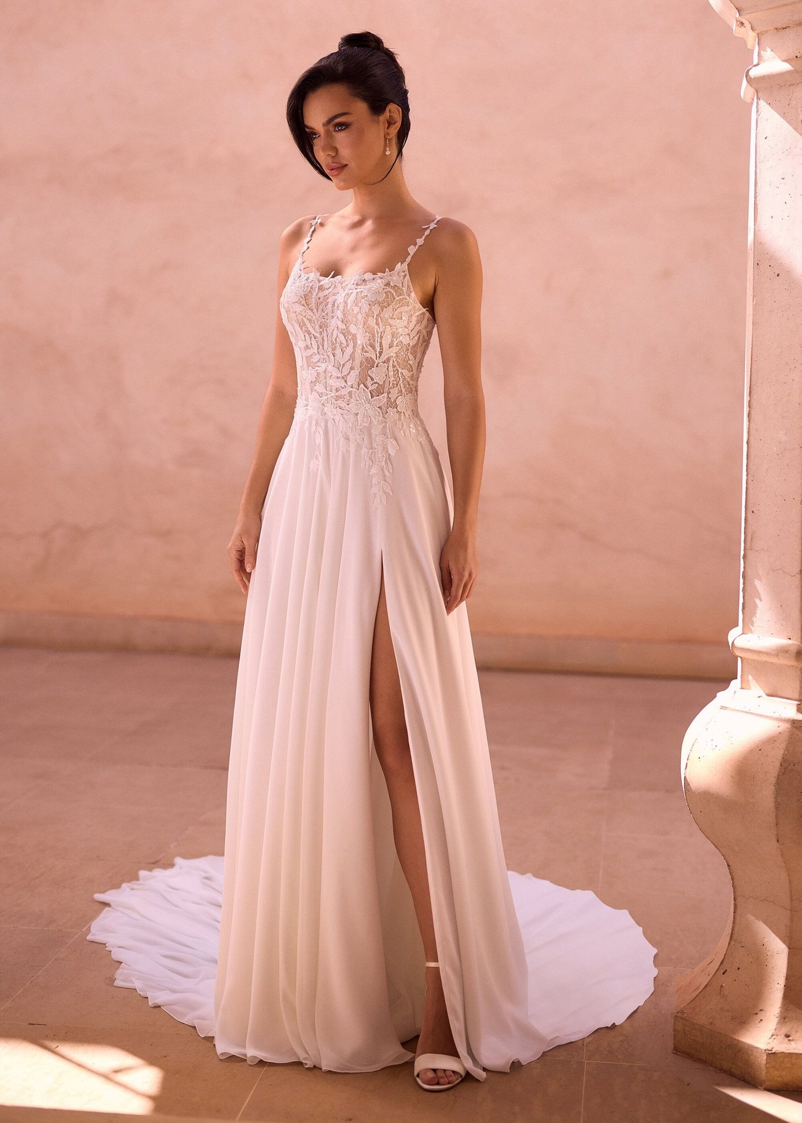 Vestido noiva a-line (Alida)