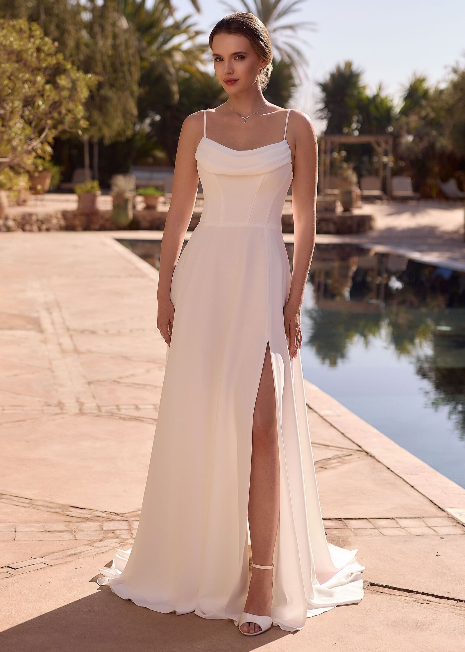 Vestido noiva a-line (Catalina)